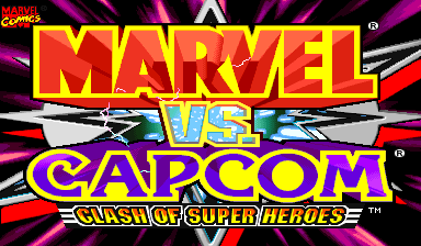 Marvel Vs. Capcom: Clash of Super Heroes (Hispanic 980123) Title Screen